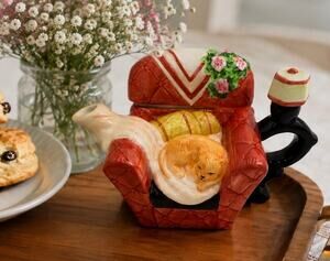 1990's Houston Harvest Mini Teapot